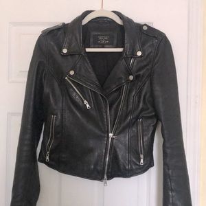 Genuine leather Zara motorcycle jacket
